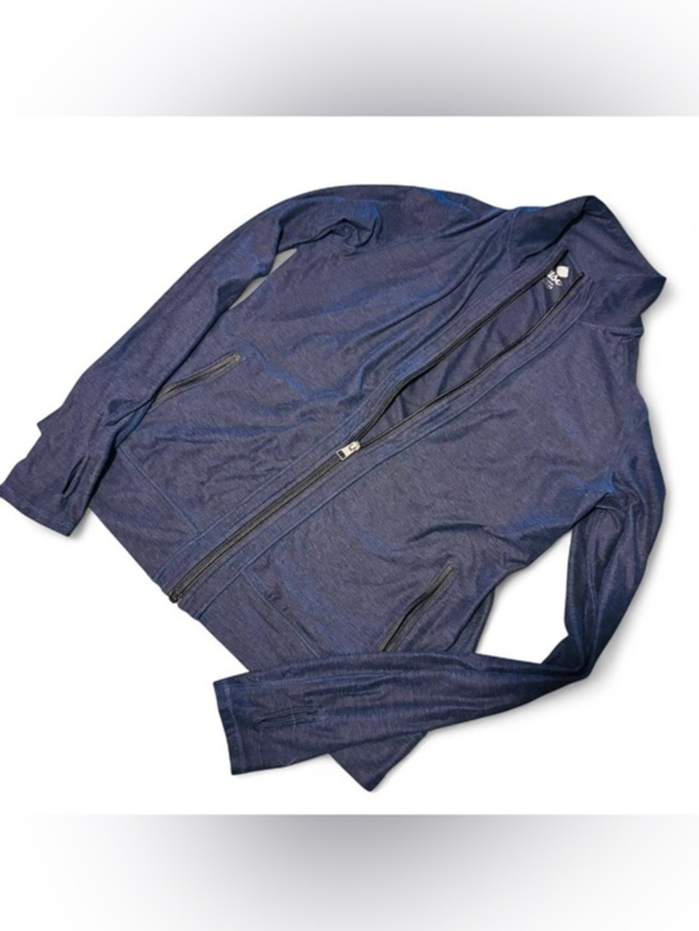 RISE by LULAROE Navy Blue Yoga Jacket - Size Medium